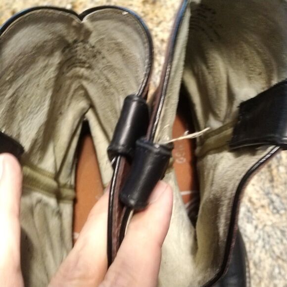 Durango Men’s Leather Cowboy Boots Black/Brown Embroidered Uppers DB4112 Sz 11D - Picture 10 of 12